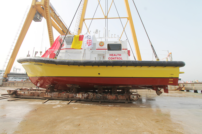 Özata Shipyard Repair | 15th July Health and Hürdoğan Service Support Boat Was Launched