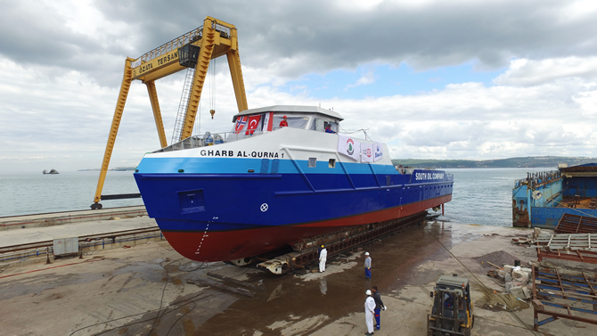 Özata Shipyard Repair | Özata Shipyard Has Launched the Vessel Which Named Gharb Al Qurna 1